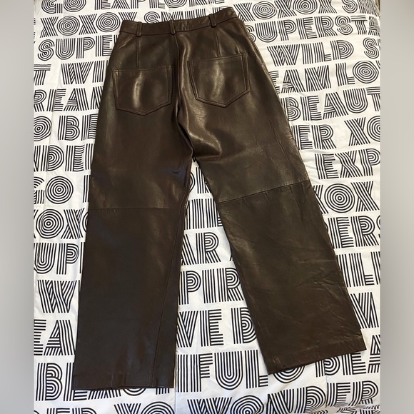 Zara Leather Pants - Picture 2 of 7